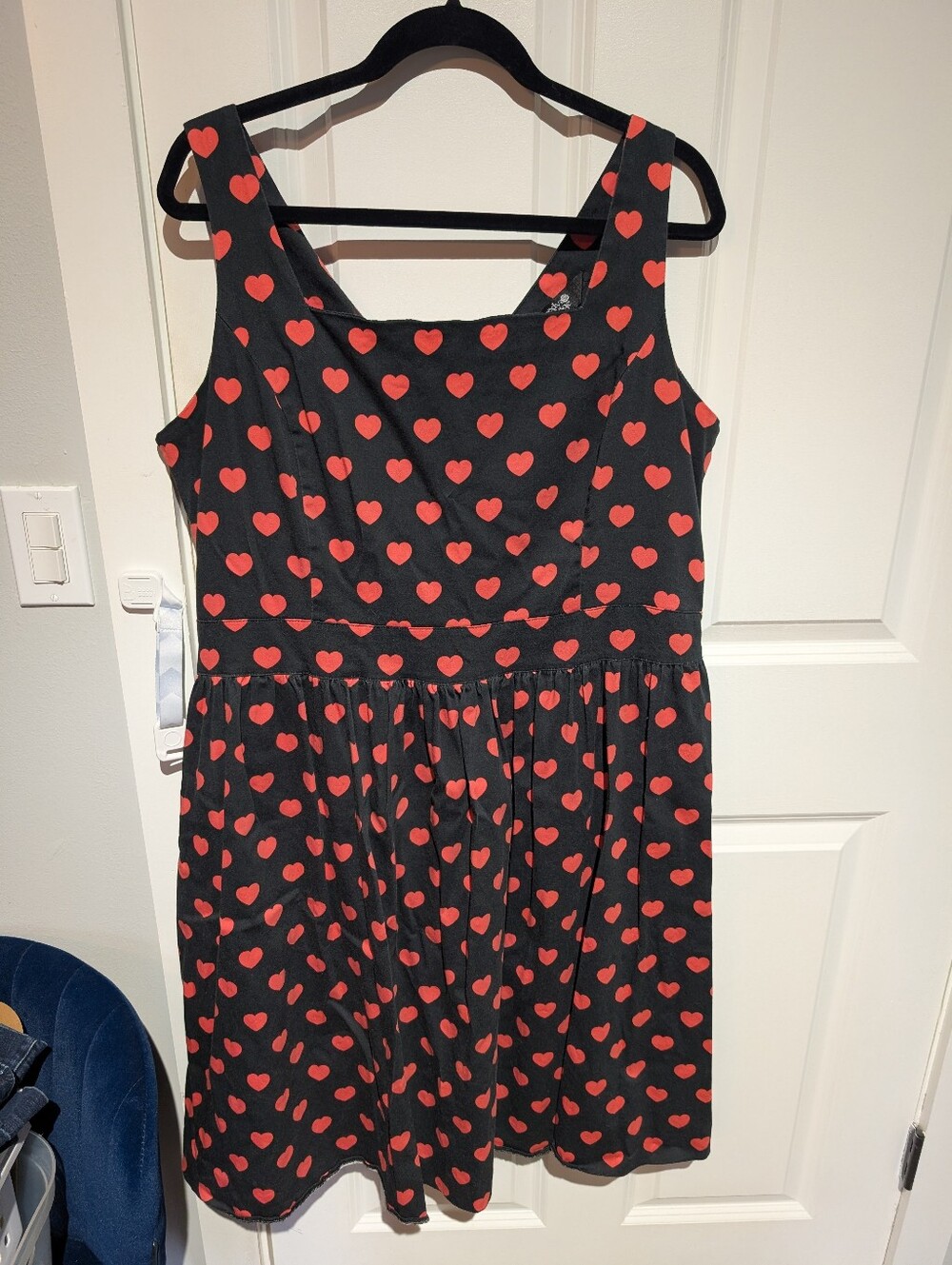 Cutesy Heart Pinup Retro Dress Sz 22